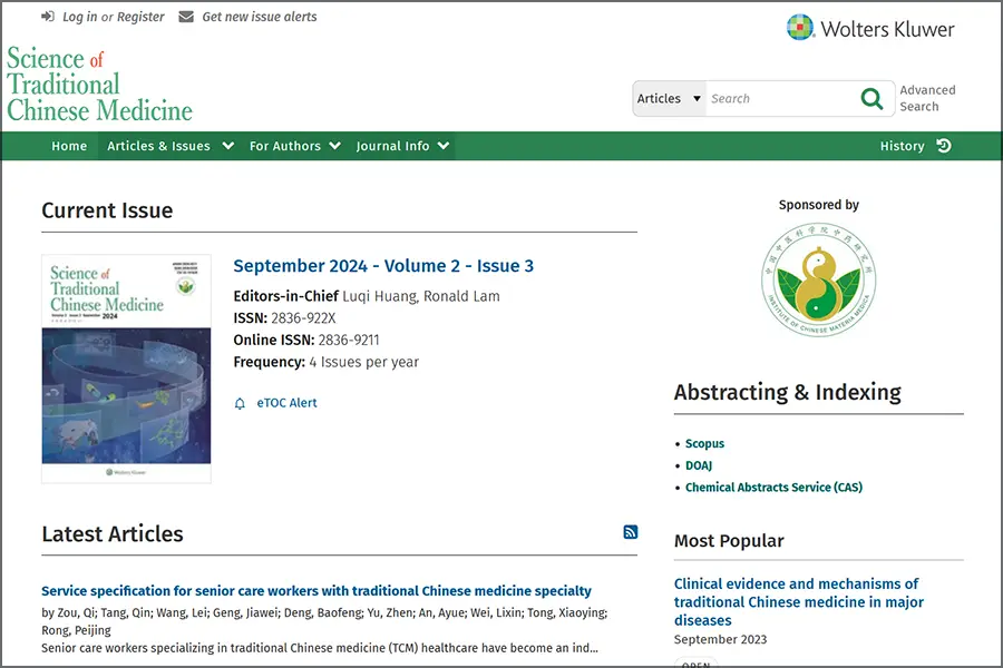 Science of Traditional Chinese Medicine website